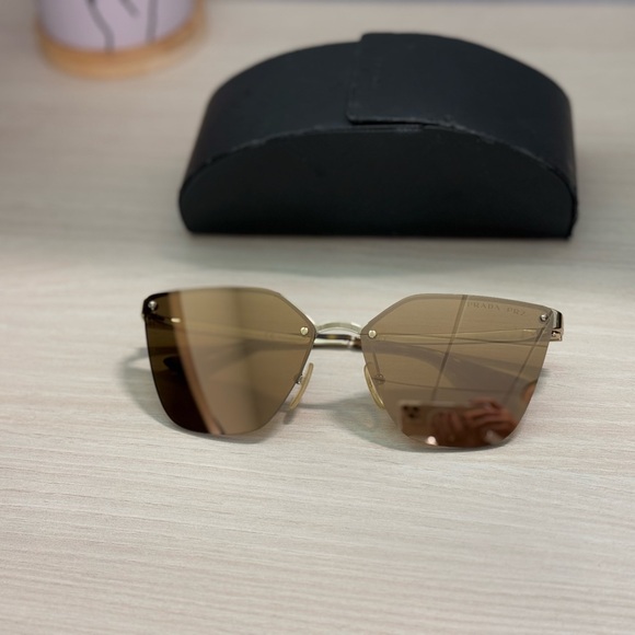 Prada Women's SPR68T SPR/68T Fashion Cat Eye Polarized Sunglasses - Picture 9 of 12